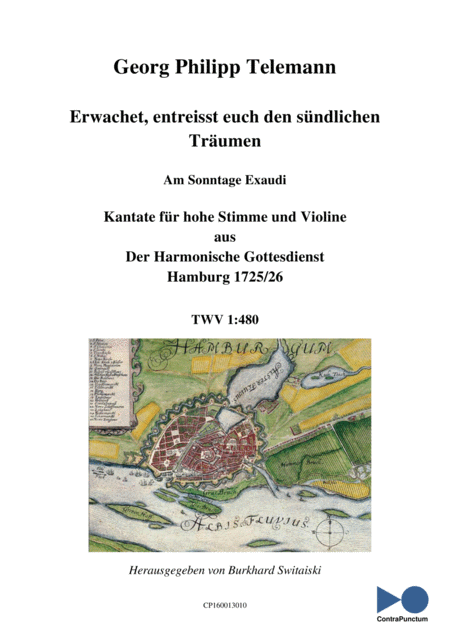 Harmonischer Gottesdienst Twv 1 480 Erwachet Entreisst Euch Den Sndlichen Trumen Sheet Music