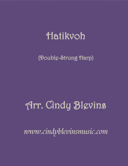 Free Sheet Music Hatikvoh Arranged For Double Strung Harp