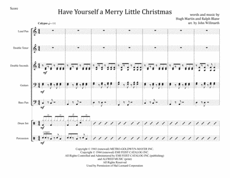 Free Sheet Music Have Yourself A Merry Little Christmas For Steel Band