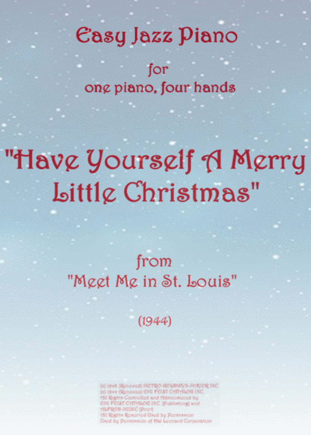 Have Yourself A Merry Little Christmas Jazz Piano Duo Sheet Music