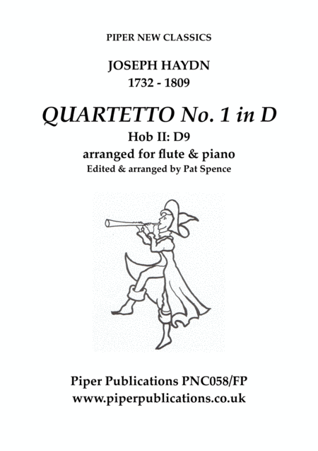 Haydn Quartetto No 1 In D Major Hob Ii D9 Arranged For Flute Piano Sheet Music