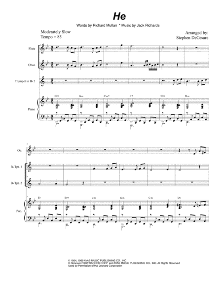 Free Sheet Music He Duet For Bb Trumpet