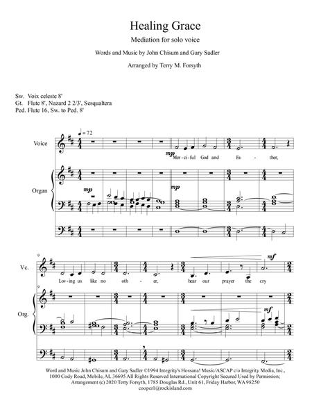 Healing Grace Solo Voice Sheet Music