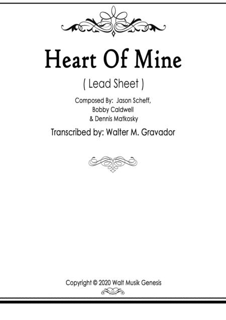 Heart Of Mine Sheet Music