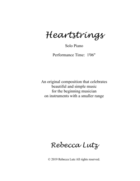 Free Sheet Music Heartstrings