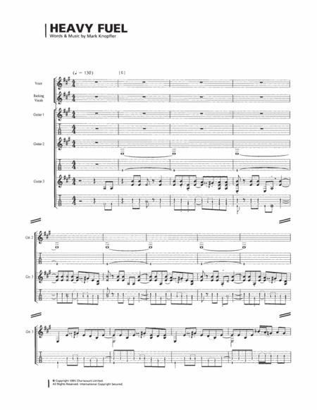 Free Sheet Music Heavy Fuel