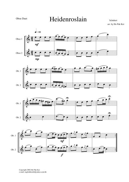 Free Sheet Music Heidenroslain