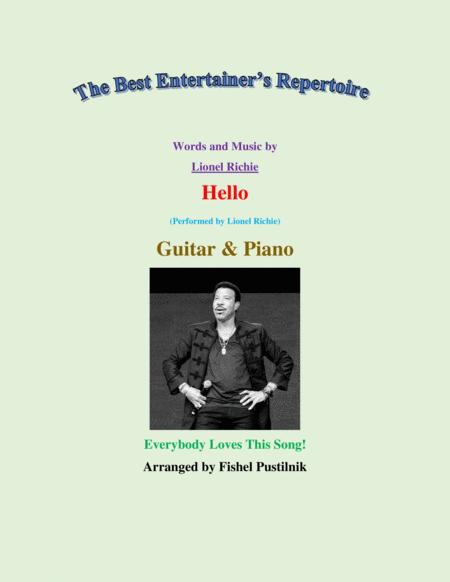 Hello For Guitar And Piano Jazz Pop Version Video Sheet Music