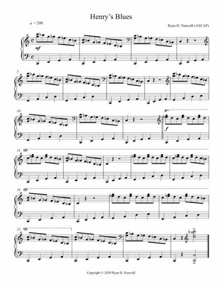 Henrys Blues Sheet Music