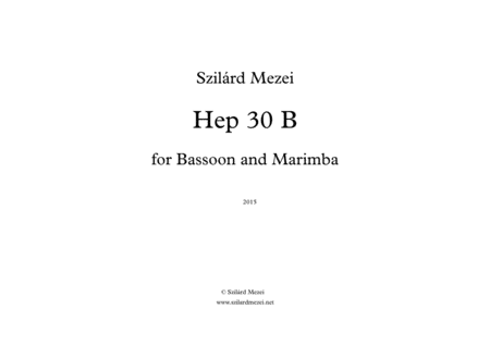 Free Sheet Music Hep 30 B