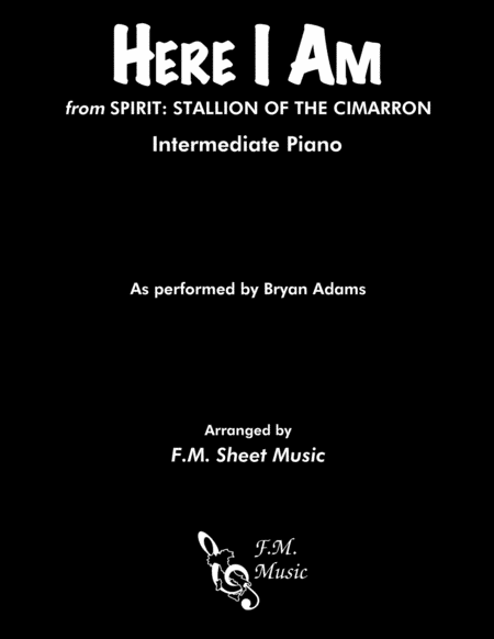 Free Sheet Music Here I Am Intermediate Piano