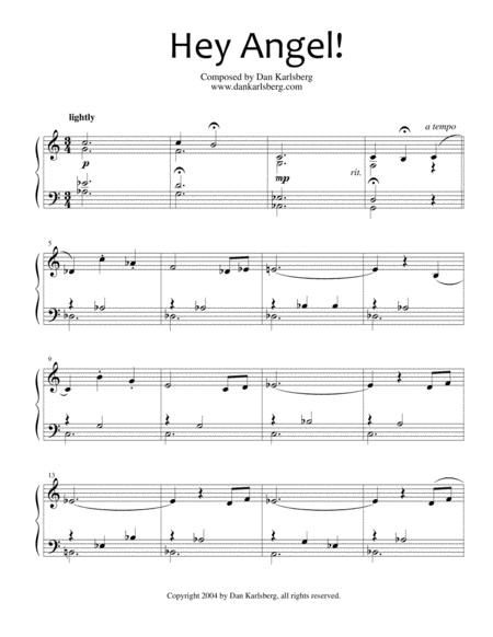 Hey Angel Sheet Music