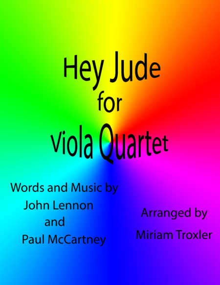 Hey Jude For Viola Quartet Sheet Music