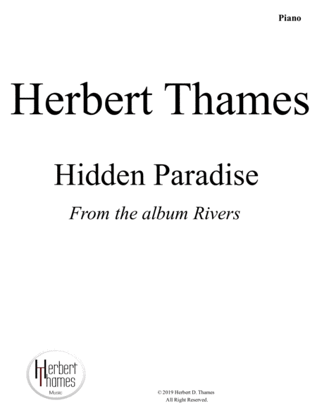 Free Sheet Music Hidden Paradise