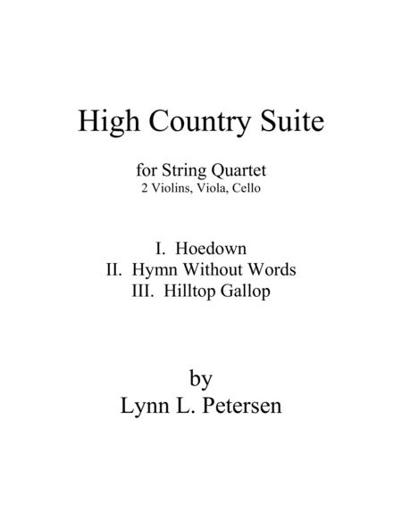 High Country Suite Sheet Music