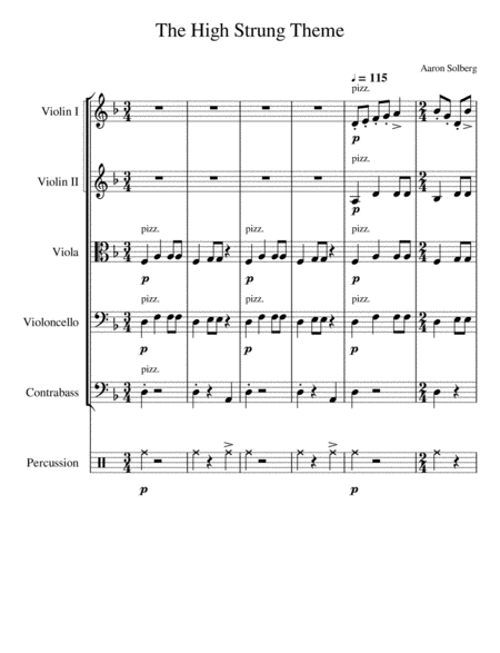 High Strung Dance Sheet Music