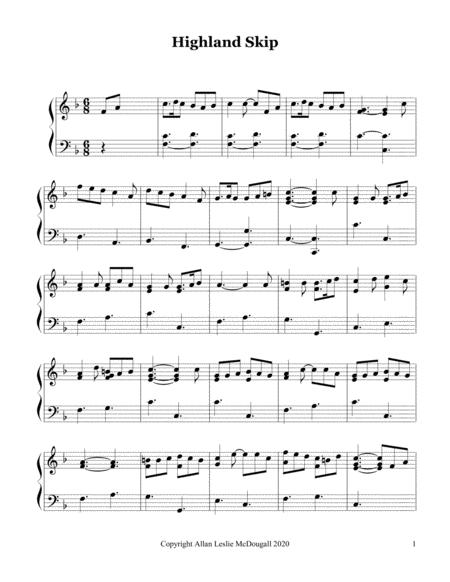 Free Sheet Music Highland Skip