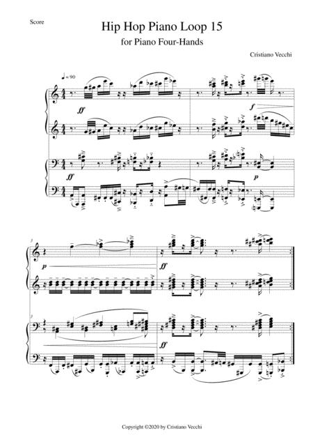 Free Sheet Music Hip Hop Piano Loop 15