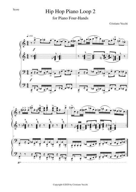 Free Sheet Music Hip Hop Piano Loop 2