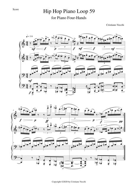 Free Sheet Music Hip Hop Piano Loop 59