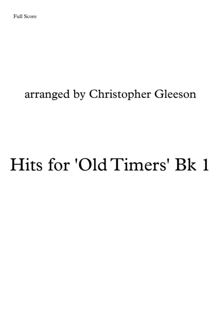 Hits For Old Timers Sheet Music