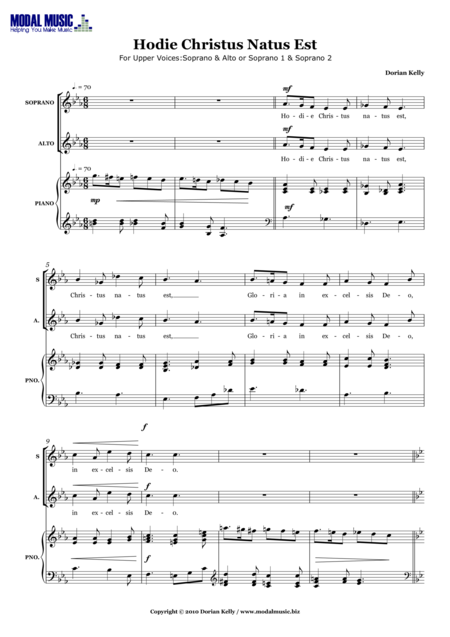 Hodie Natus Christus Est Sheet Music