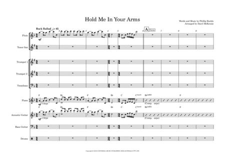 Hold Me In Your Arms Vocal With Small Band Key Of F Sheet Music