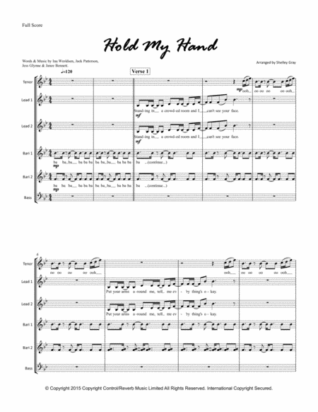 Hold My Hand Sheet Music