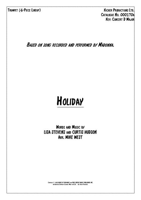 Free Sheet Music Holiday 4 Piece Brass Section