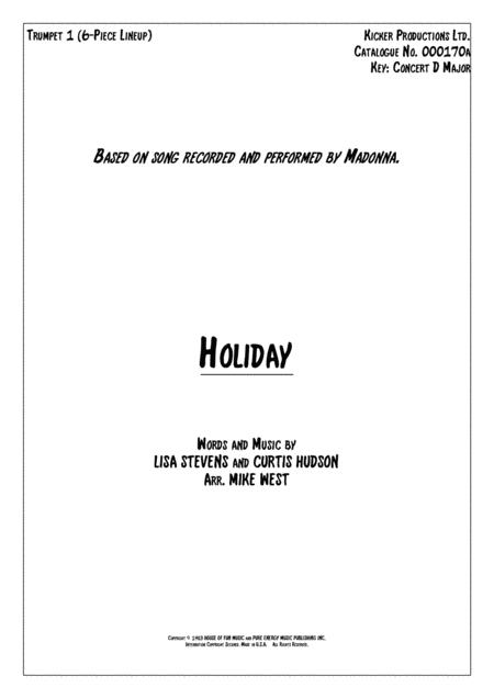 Holiday 6 Piece Brass Section Sheet Music