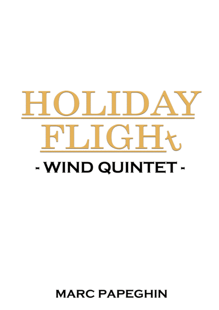 Free Sheet Music Holiday Flight From Home Alone Wind Quintet