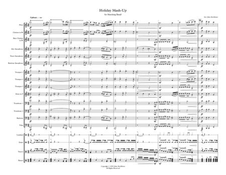 Free Sheet Music Holiday Mash Up For Marching Band