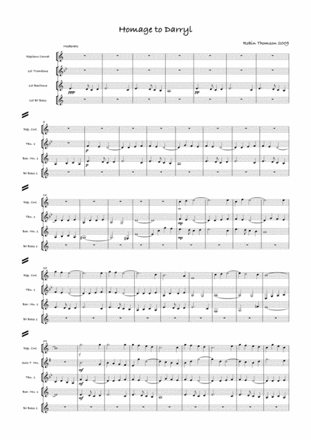 Free Sheet Music Homage To Darryl