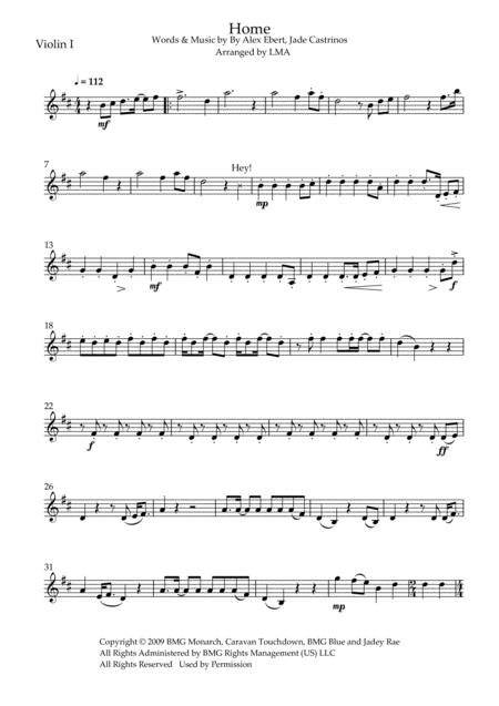 Home Parts Sheet Music