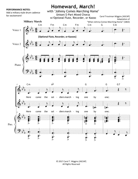 Homeward March Sheet Music