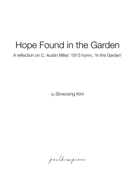 Free Sheet Music Hope Found In The Garden Piano Solo In Db Major