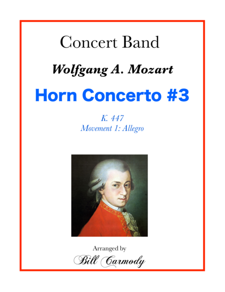 Free Sheet Music Horn Concerto 3 1st Mvt