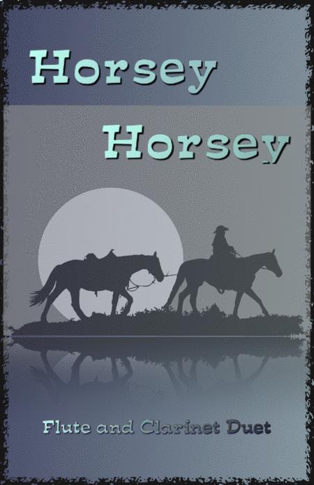 Free Sheet Music Horsey Horsey Nursery Rhyme For Flute And Clarinet Duet