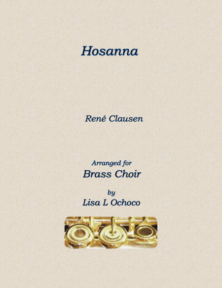 Free Sheet Music Hosanna For Brass Choir