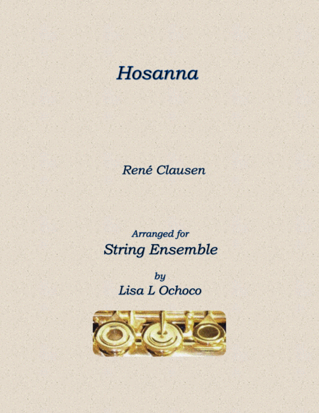 Free Sheet Music Hosanna For String Ensemble