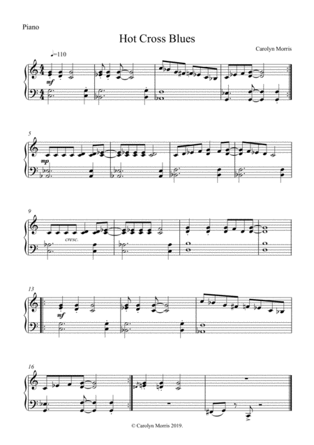 Hot Cross Blues Sheet Music