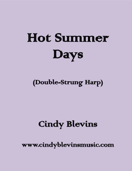 Hot Summer Days An Original Solo For Double Strung Harp Sheet Music