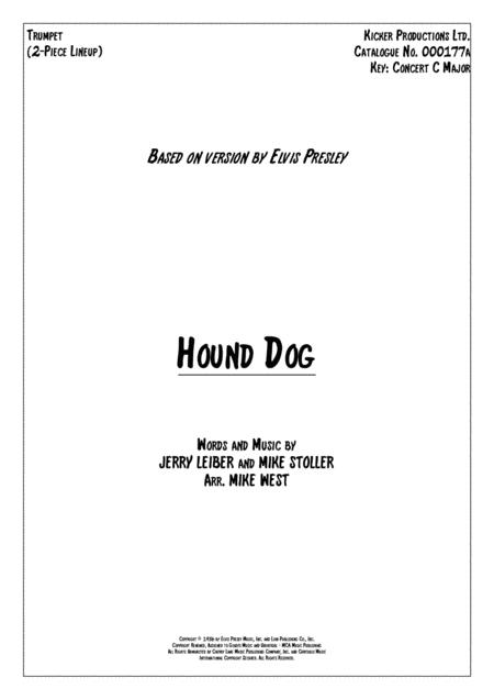 Free Sheet Music Hound Dog 2 Piece Brass Section