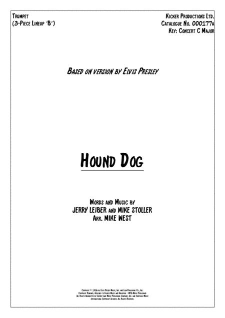 Hound Dog 3 Piece Brass Section B Sheet Music