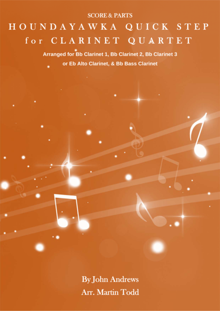 Free Sheet Music Houndayawka Quick Step For Clarinet Quartet