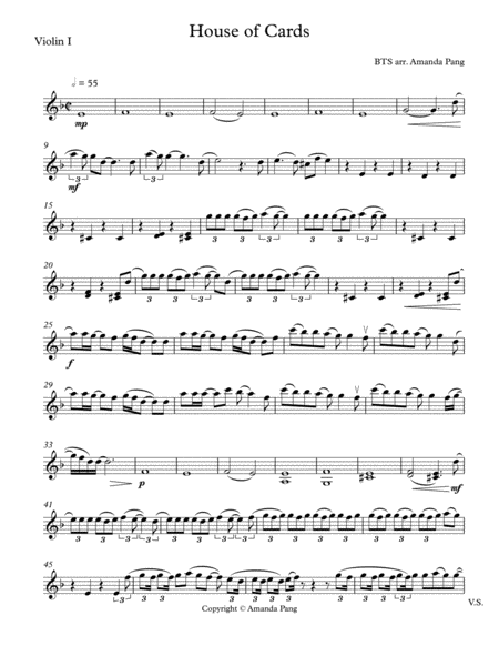 House Of Cards Sheet Music