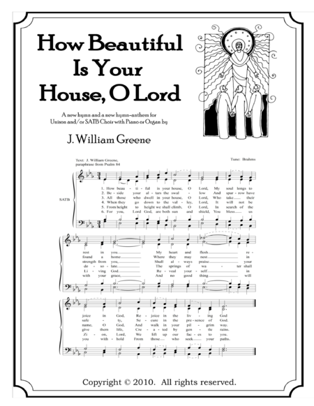 How Beautiful Is Your House O Lord Sheet Music