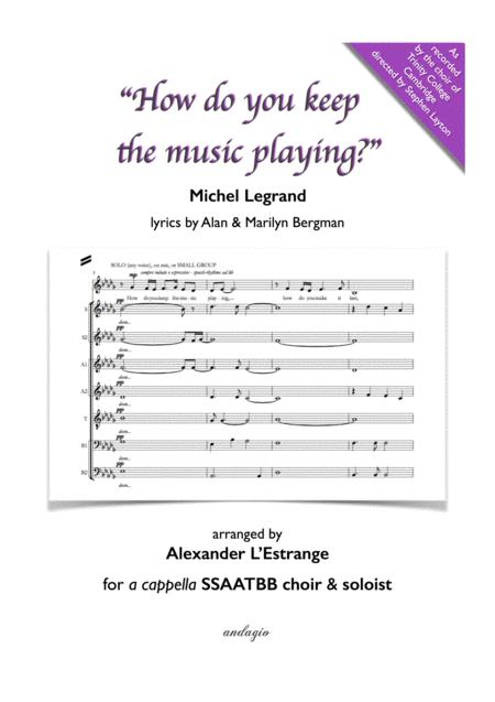 Free Sheet Music How Do You Keep The Music Playing