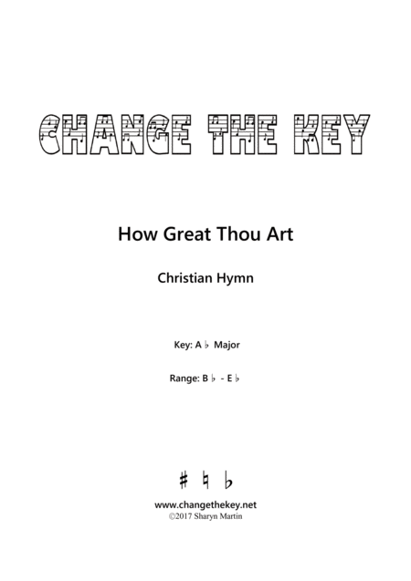 How Great Thou Art Ab Major Sheet Music