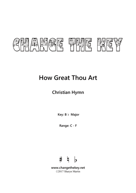 How Great Thou Art Bb Major Sheet Music